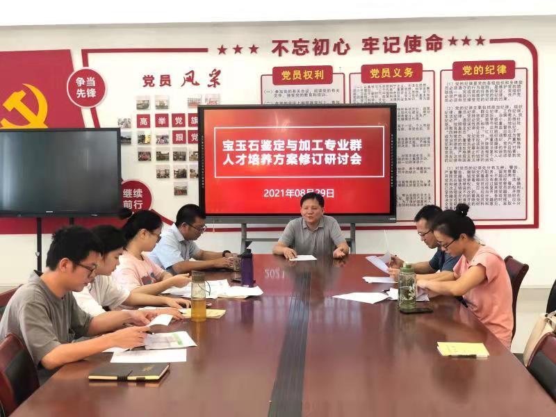 宝玉石鉴定与加工高水平专业群人才培养方案修订研讨会召开